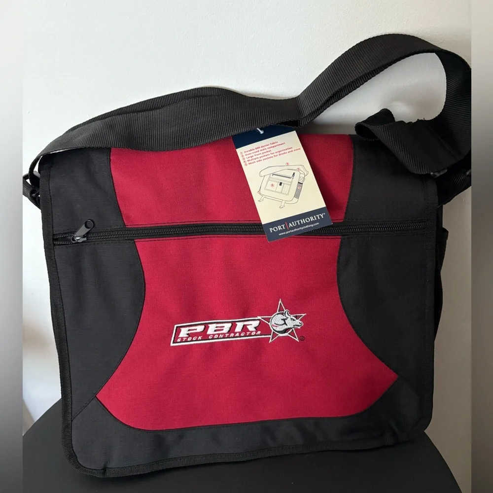 NWT Genuine Vintage PBR Logo Stock Contractor’s Laptop Messenger Bag. Western